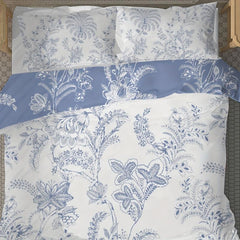 3pc Floral Pattern Duvet Cover Set Soft Comfortable Bedding Set