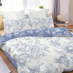 3pc Floral Pattern Duvet Cover Set Soft Comfortable Bedding Set
