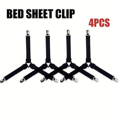4pcs Triangle Bed Sheet Fixers Elastic Sofa Sheet Clips Anti-slip Buckles
