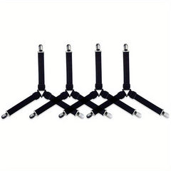4pcs Triangle Bed Sheet Fixers Elastic Sofa Sheet Clips Anti-slip Buckles