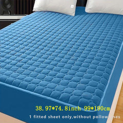 Soft Layered Fitted Sheet Deep Pocket Bedding Mattress Cover