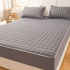 Soft Layered Fitted Sheet Deep Pocket Bedding Mattress Cover