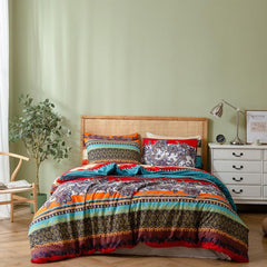 Boho Bedding Set 3pcs Duvet Cover Set for Bedroom Guest Room