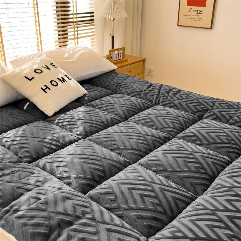 Soft Milk Fleece Lamb Velvet Mattress Pad for Bedroom