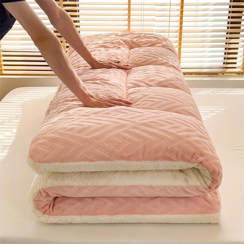 Soft Milk Fleece Lamb Velvet Mattress Pad for Bedroom