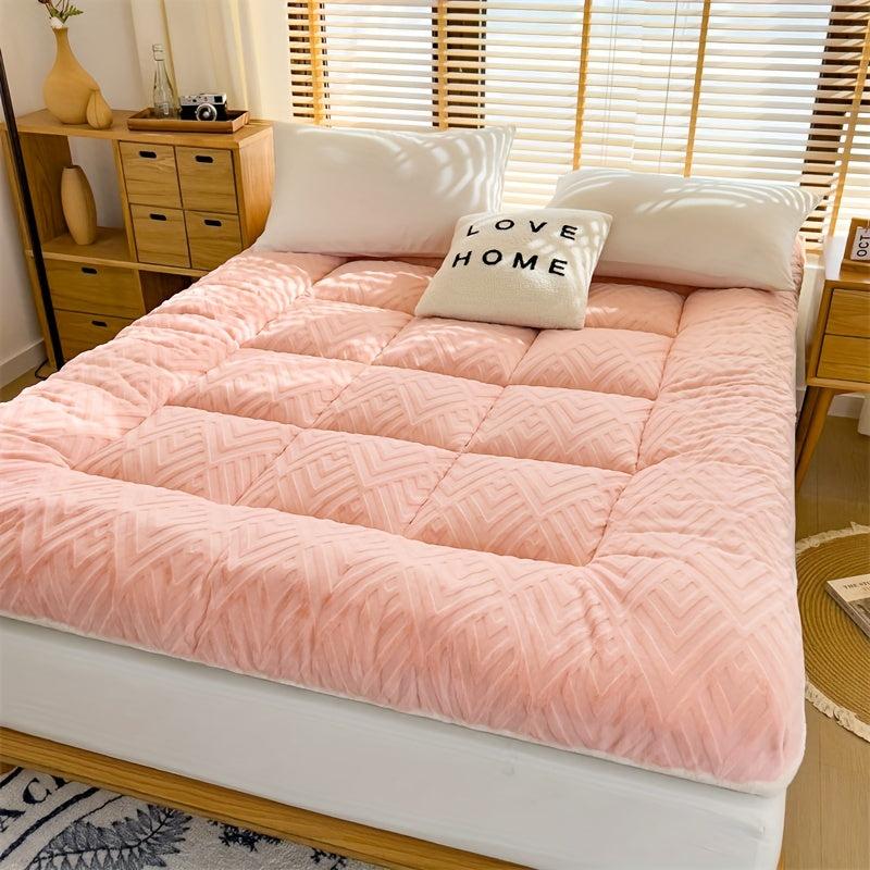 Soft Milk Fleece Lamb Velvet Mattress Pad for Bedroom