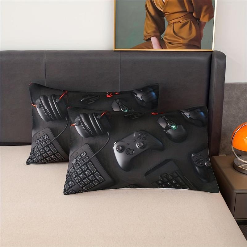 Modern Gamepad Print Duvet Cover Set - Gaming Equipment Pattern B