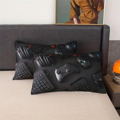 Modern Gamepad Print Duvet Cover Set - Gaming Equipment Pattern B