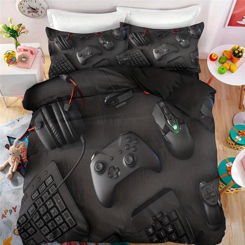 Modern Gamepad Print Duvet Cover Set - Gaming Equipment Pattern B