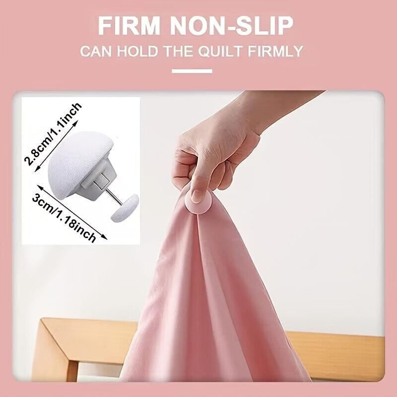 4pcs Anti Slip Bed Sheet Clips Duvet Cover Fastener Secure Hold Quilt Blanket