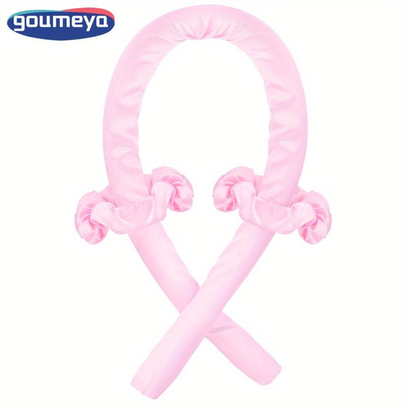 Heatless Silk Ribbon Curling Rod Hair Rollers with Hair Claw Clip