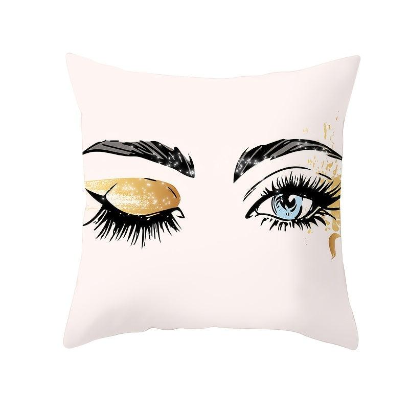 Peach Fur Cushion Cover 3D Printed Pattern Square Sofa Back Pillow Case