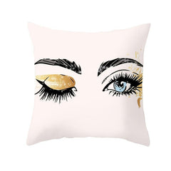 Peach Fur Cushion Cover 3D Printed Pattern Square Sofa Back Pillow Case