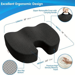 Memory Foam Seat Cushion for Coccyx and Tailbone Pain Relief