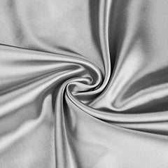 2pcs Gray Satin Pillowcase Set for Hair & Skin, Bedroom/Dorm Room, No Insert