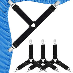 4pcs Bed Sheet Holder Straps Adjustable Non-slip Clips