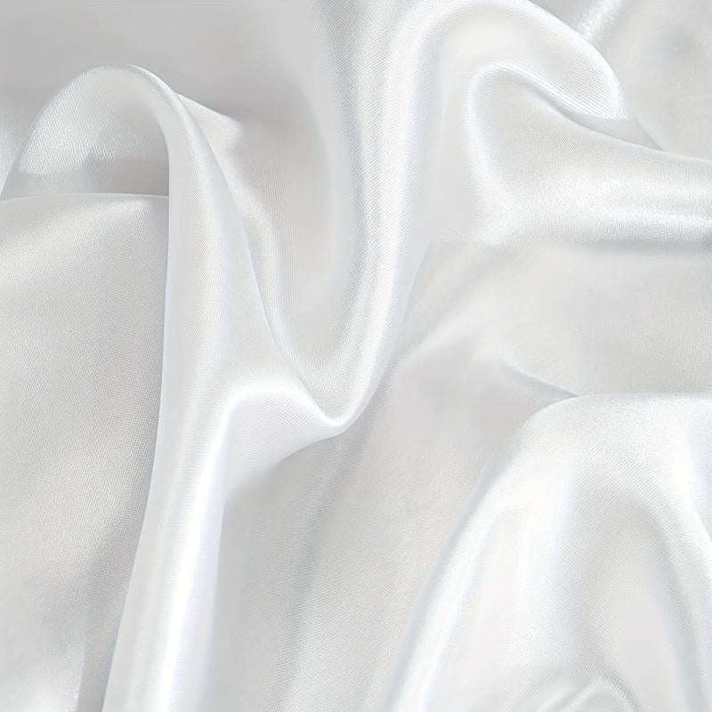 Satin Solid Pillowcase Soft Pillow Cover Envelope Closure Bedroom Bedding