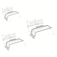 Luxury Brocade Jacquard Bed Runner for Bedroom Living Room Hotel Decor
