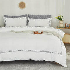 French Boho Tassel Duvet Cover Set