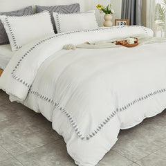 French Boho Tassel Duvet Cover Set
