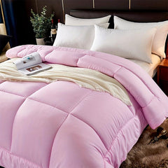 All Seasons Comforter Solid Quilted Bedding Soft Comfortable