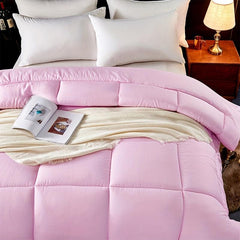All Seasons Comforter Solid Quilted Bedding Soft Comfortable