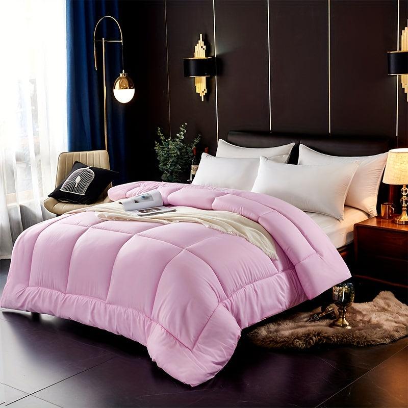 All Seasons Comforter Solid Quilted Bedding Soft Comfortable