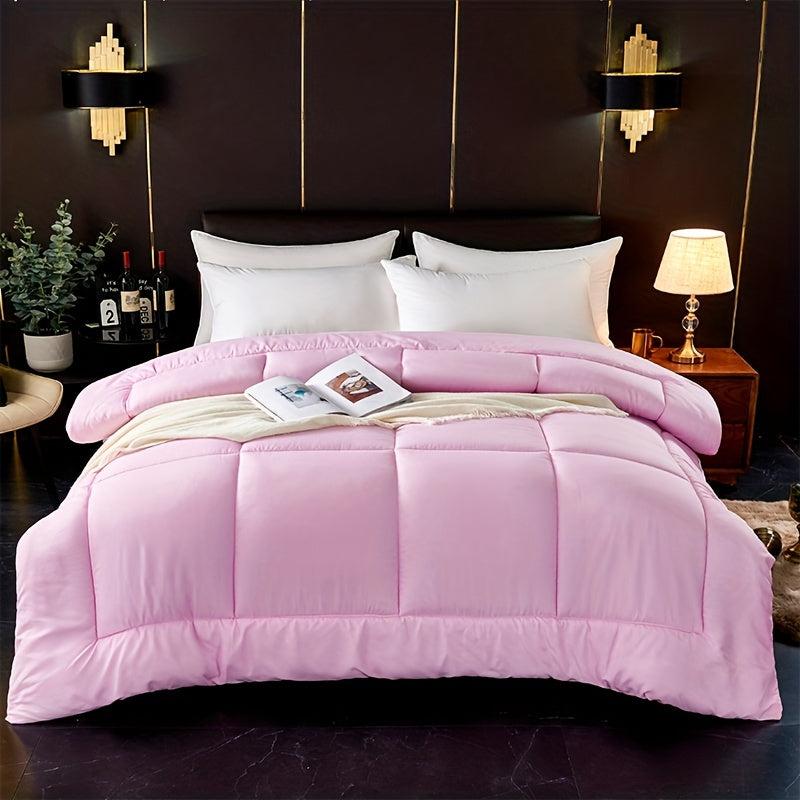 All Seasons Comforter Solid Quilted Bedding Soft Comfortable