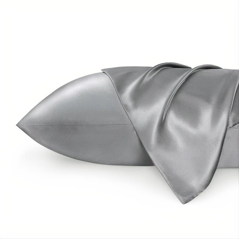 2pcs Satin Pillowcase Soft Pillow Case Envelope Closure Living Room Home Decor
