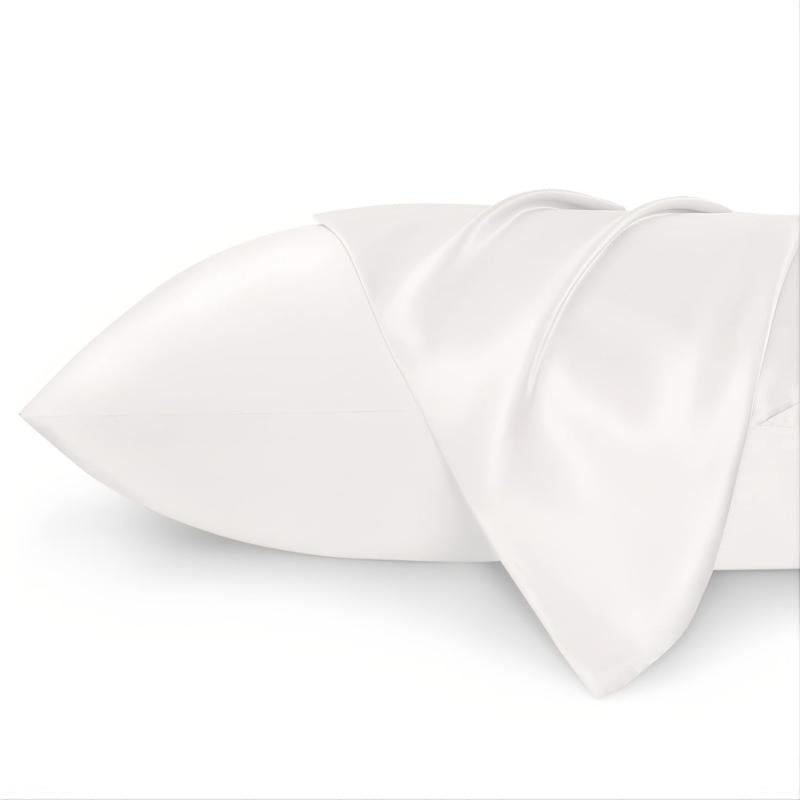 2pcs Satin Pillowcase Soft Pillow Case Envelope Closure Living Room Home Decor