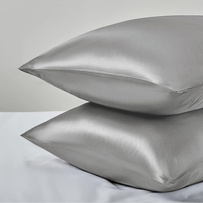 2pcs Satin Pillowcase Soft Pillow Case Envelope Closure Living Room Home Decor