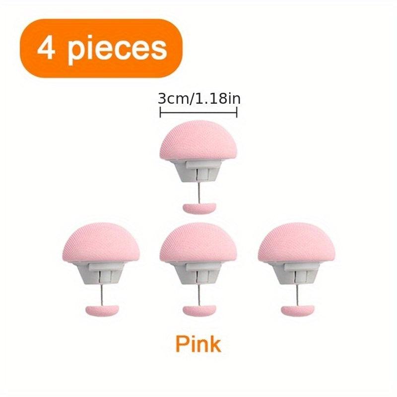 4pcs Mushroom Quilt Holder Bed Sheet Grippers Home Sleep Supplies Clips