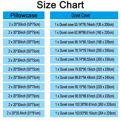 Floral Print Duvet Cover Set Soft Comfortable Breathable Bedding