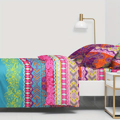 Boho Print Brushed Duvet Cover Soft Comfortable No Core No Pillowcase