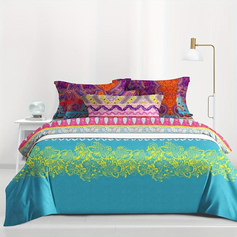 Boho Print Brushed Duvet Cover Soft Comfortable No Core No Pillowcase