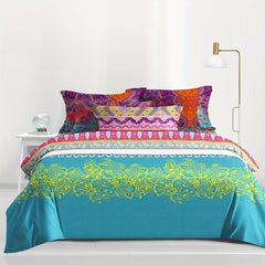 Boho Print Brushed Duvet Cover Soft Comfortable No Core No Pillowcase