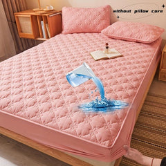 3pcs Soft Breathable Fitted Sheet Set Waterproof Bedroom Guest Room Dorm