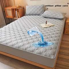 3pcs Soft Breathable Fitted Sheet Set Waterproof Bedroom Guest Room Dorm