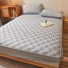 3pcs Soft Breathable Fitted Sheet Set Waterproof Bedroom Guest Room Dorm