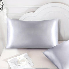 2pcs Solid Satin Pillowcase For Hair and Skin Slip Cooling Satin Pillow Covers