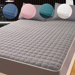 Solid Thickened Cotton Mattress Protector Soft Warm Cover