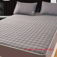 Solid Thickened Cotton Mattress Protector Soft Warm Cover