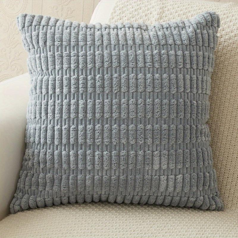 Thick Corduroy Cushion Cover 45x45cm Soft Decorative Pillow Case Beige