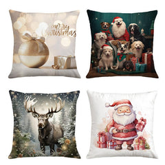 Christmas Carnival Throw Pillow Case Modern Style