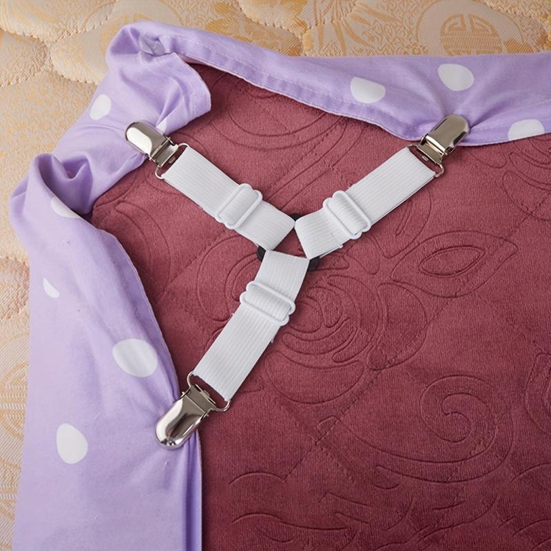 4pcs Adjustable Bed Sheet Fixing Clip Non-slip Tent Fixer