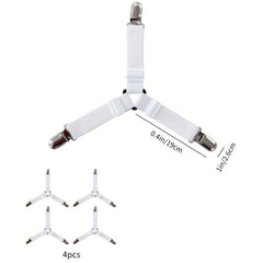 4pcs Adjustable Bed Sheet Fixing Clip Non-slip Tent Fixer