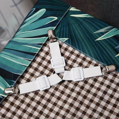 4pcs Adjustable Bed Sheet Fixing Clip Non-slip Tent Fixer