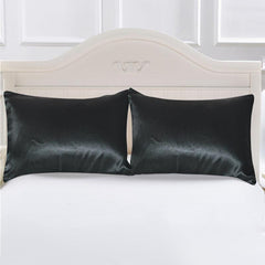 2pcs Satin Pillowcase - Soft and Breathable for Home Decor and Comfortable Sleep