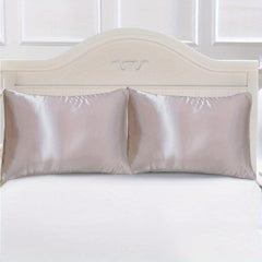 2pcs Satin Pillowcase - Soft and Breathable for Home Decor and Comfortable Sleep