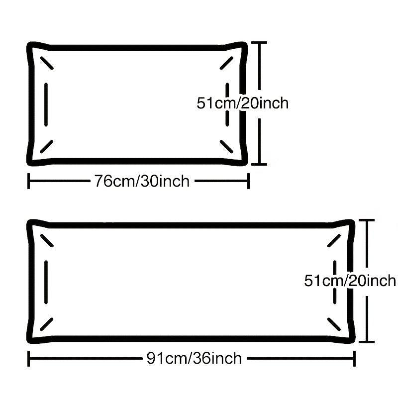 2pcs Satin Pillowcase - Soft and Breathable for Home Decor and Comfortable Sleep